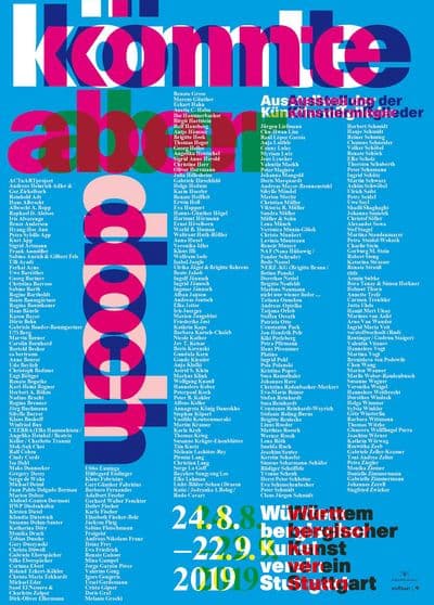 Plakat mit blauem Hintergrund könnte aber doch