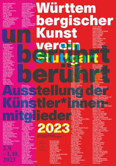 Poster mit rotem Hintergrund unberührt berührt